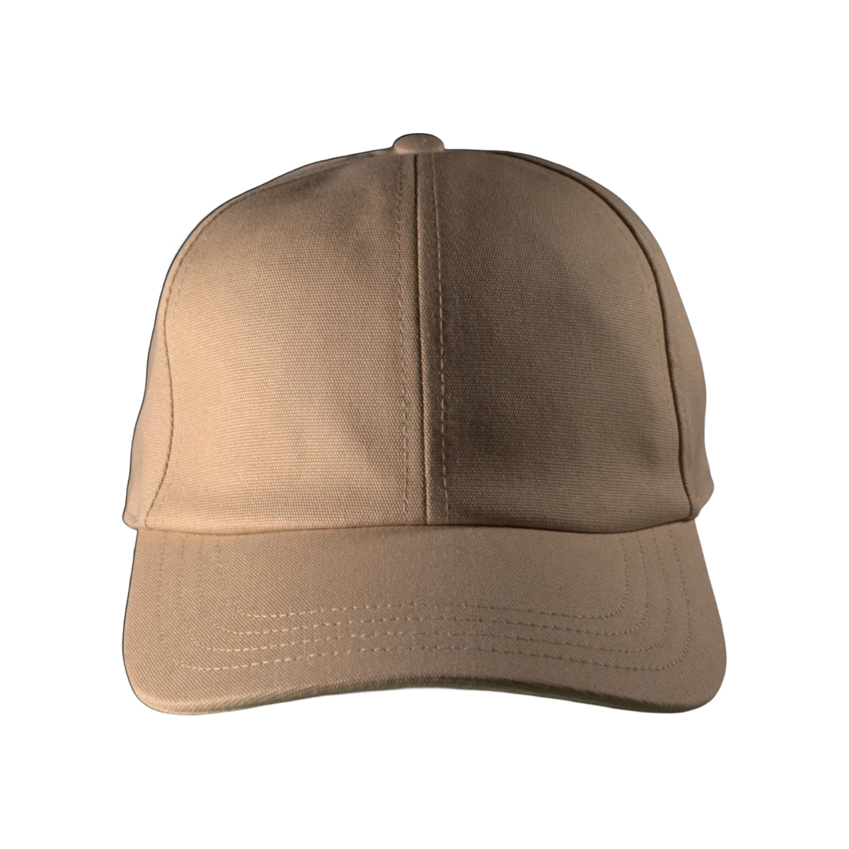 Cappello baseball NSOC in cotone organico, vista frontale senza logo